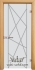 Стъклена интериорна врата, Gravur G 13-5, каса Светъл дъб 